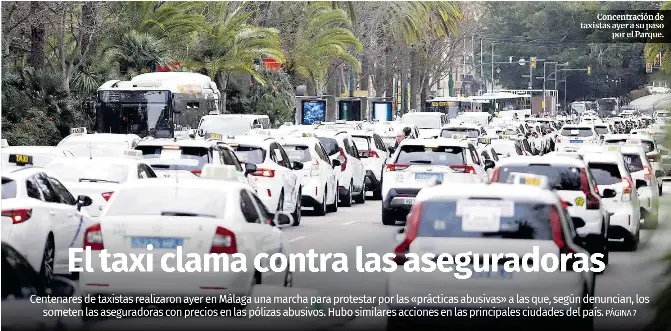 EL TAXI CLAMA CONTRA LAS ASEGURADORAS