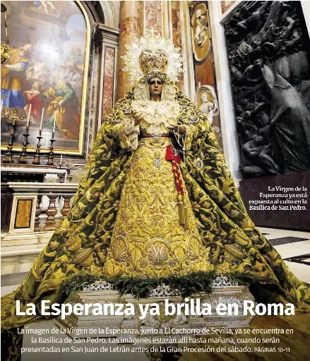 LA ESPERANZA YA BRILLA EN ROMA