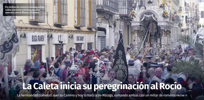 LA CALETA INICIA SU PEREGRINACIÓN AL ROCÍO