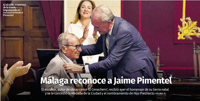 MÁLAGA RECONOCE A JAIME PIMENTEL