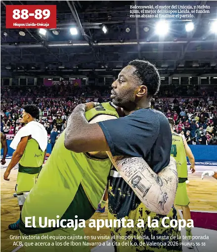 EL UNICAJA APUNTA A LA COPA