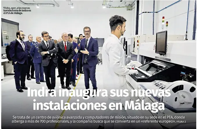 INDRA INAUGURA SUS NUEVAS INSTALACIONES EN MÁLAGA