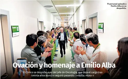 OVACIÓN Y HOMENAJE A EMILIO ALBA