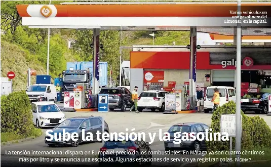 SUBE LA TENSIÓN Y LA GASOLINA