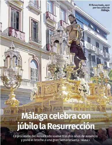 MÁLAGA CELEBRA CON JÚBILO LA RESURRECCIÓN
