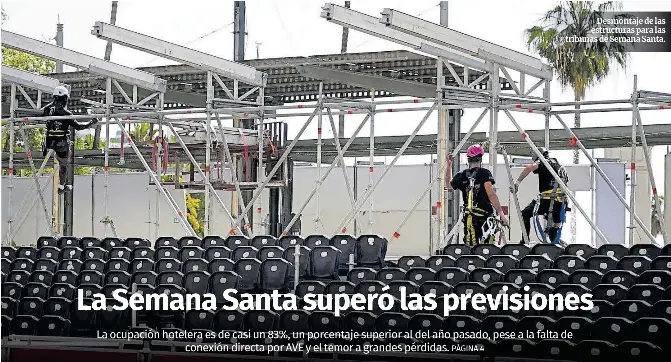 LA SEMANA SANTA SUPERÓ LAS PREVISIONES
