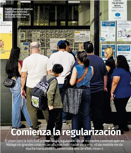 COMIENZA LA REGULARIZACIÓN
