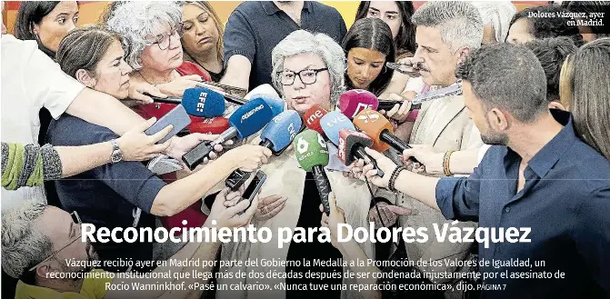 RECONOCIMIENTO PARA DOLORES VÁZQUEZ