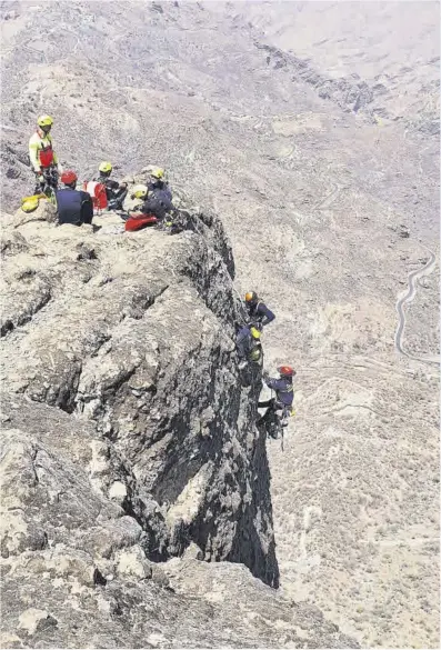 UNA VÍA JUNTO AL ROQUE NUBLO PARA RESCATAR ESCALADORES