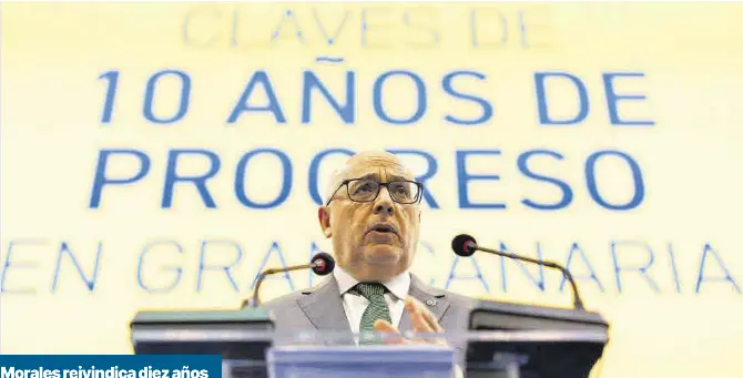 MORALES REIVINDICA DIEZ AÑOS DE HONESTIDAD Y ESTABILIDAD