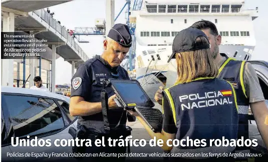 UNIDOS CONTRA EL TRÁFICO DE COCHES ROBADOS
