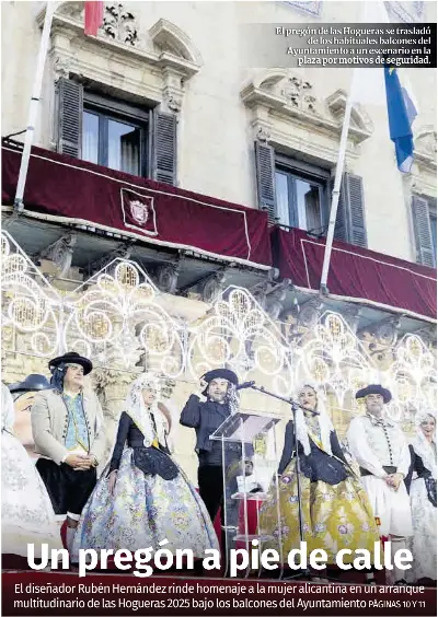 UN PREGÓN A PIE DE CALLE