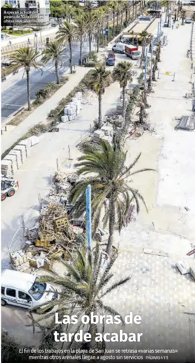 LAS OBRAS DE TARDE ACABAR