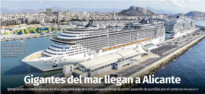 GIGANTES DEL MAR LLEGAN A ALICANTE
