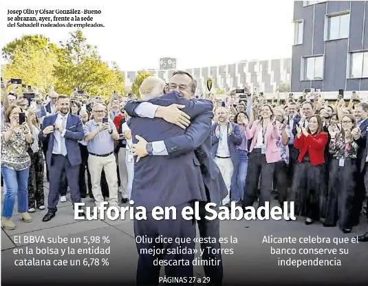 EUFORIA EN EL SABADELL