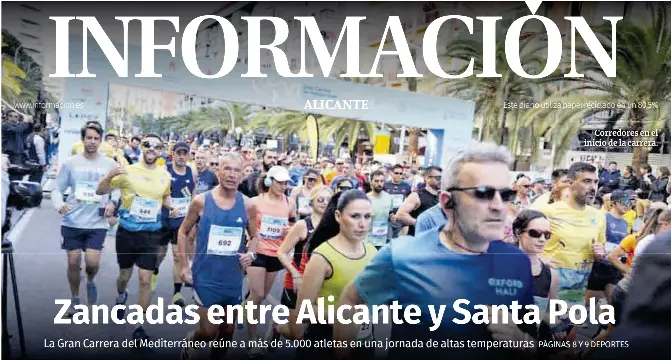 ZANCADAS ENTRE ALICANTE Y SANTA POLA