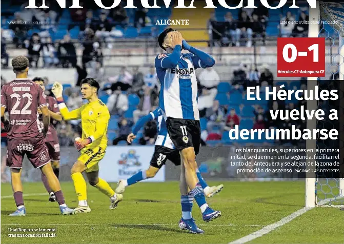 EL HÉRCULES VUELVE A DERRUMBARSE