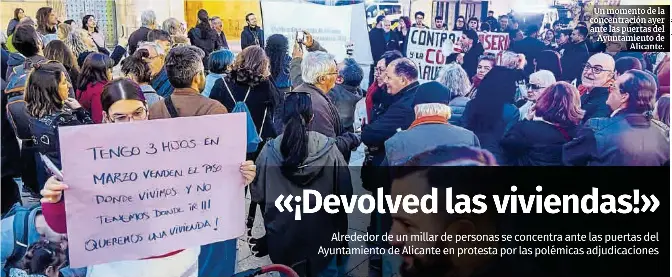 «¡DEVOLVED LAS VIVIENDAS!»