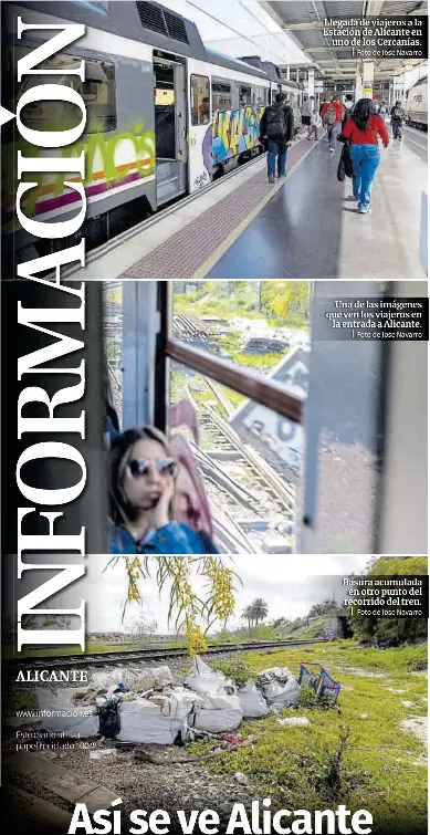 ASÍ SE VE ALICANTE DESDE EL CERCANÍAS