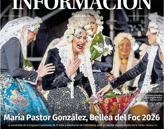 MARÍA PASTOR GONZÁLEZ, BELLEA DEL FOC 2026