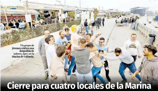 CIERRE PARA CUATRO LOCALES DE LA MARINA