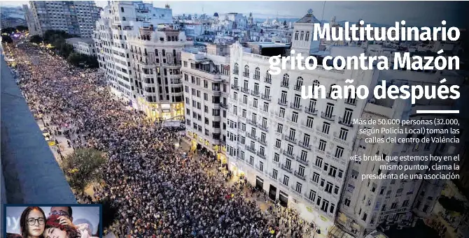 MULTITUDINARIO GRITO CONTRA MAZÓN UN AÑO DESPUÉS