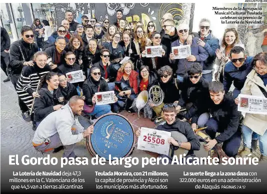 EL GORDO PASA DE LARGO PERO ALICANTE SONRÍE