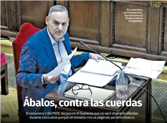 ÁBALOS, CONTRA LAS CUERDAS