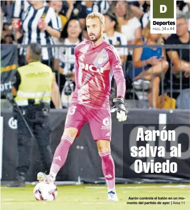 AARÓN SALVA AL OVIEDO