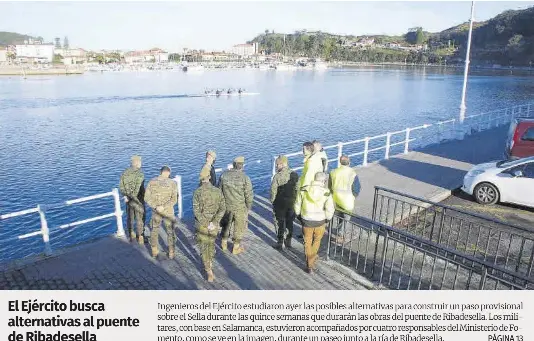 EL EJÉRCITO BUSCA ALTERNATIVAS AL PUENTE DE RIBADESELLA