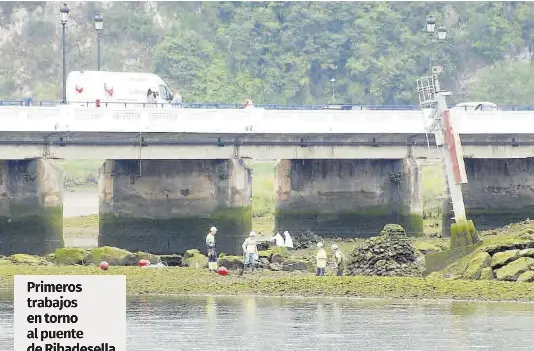 PRIMEROS TRABAJOS EN TORNO AL PUENTE DE RIBADESELLA