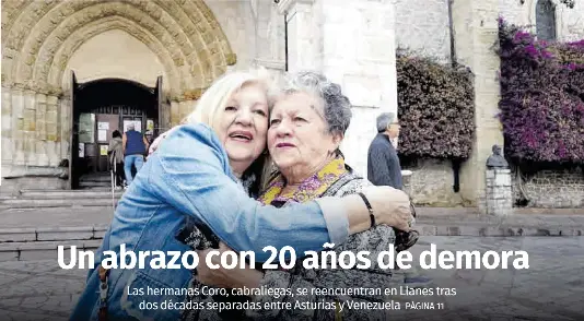 UN ABRAZO CON 20 AÑOS DE DEMORA