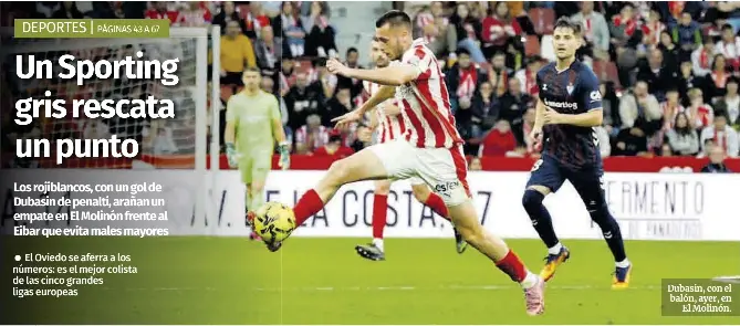 UN SPORTING GRIS RESCATA UN PUNTO