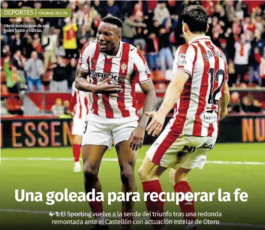 UNA GOLEADA PARA RECUPERAR LA FE