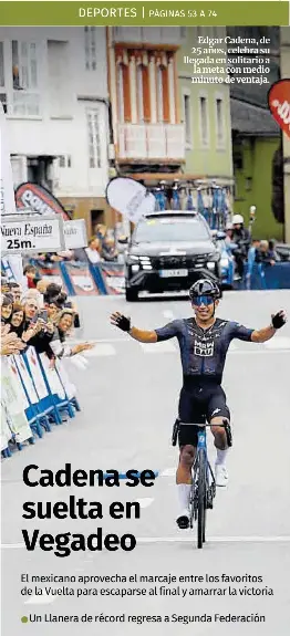 CADENA SE SUELTA EN VEGADEO