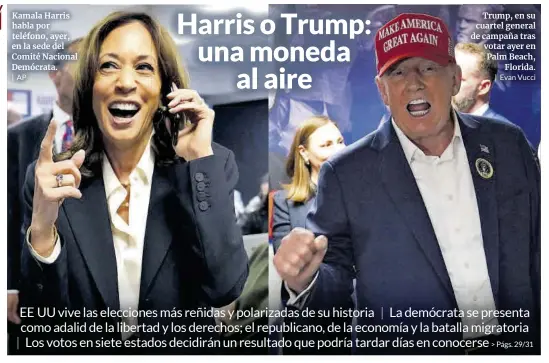 HARRIS O TRUMP: UNA MONEDA AL AIRE