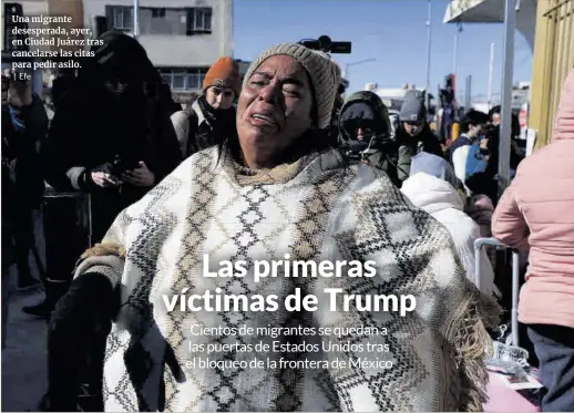 LAS PRIMERAS VÍCTIMAS DE TRUMP