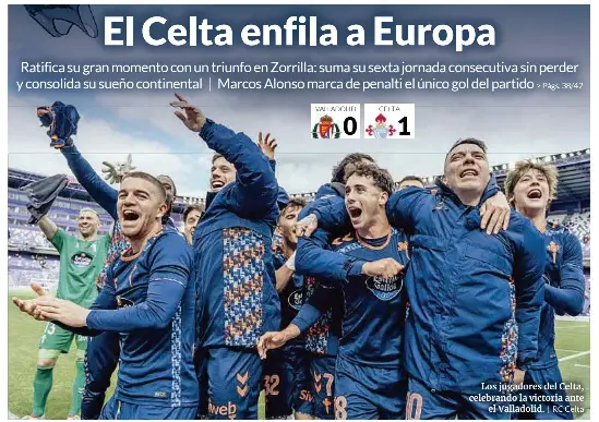 EL CELTA ENFILA A EUROPA