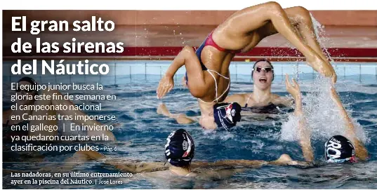 EL GRAN SALTO DE LAS SIRENAS DEL NÁUTICO