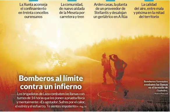 BOMBEROS AL LÍMITE CONTRA UN INFIERNO