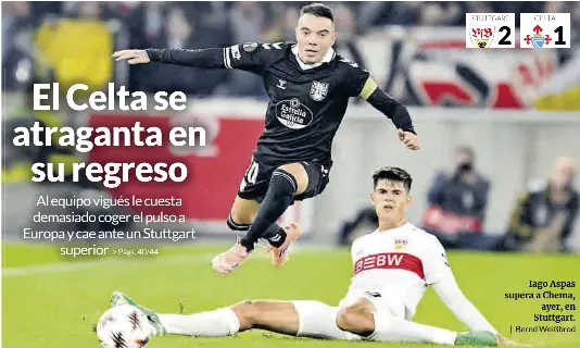 EL CELTA SE ATRAGANTA EN SU REGRESO