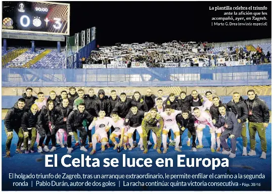 EL CELTA SE LUCE EN EUROPA