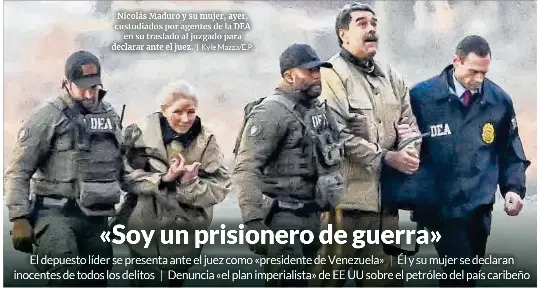 « SOY UN PRISIONERO DE GUERRA »