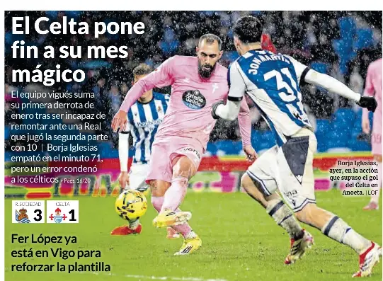 EL CELTA PONE FIN A SU MES MÁGICO