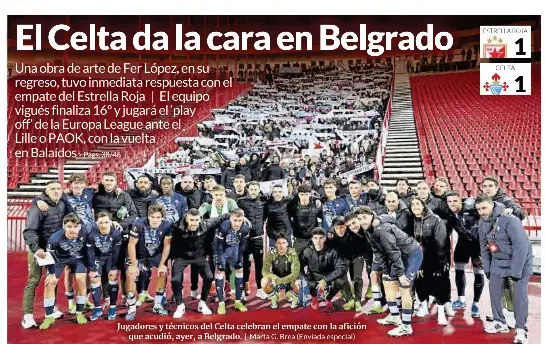EL CELTA DA LA CARA EN BELGRADO