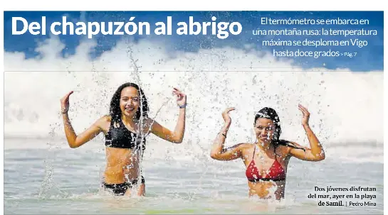 DEL CHAPUZÓN AL ABRIGO