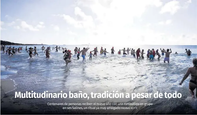 MULTITUDINARIO BAÑO, TRADICIÓN A PESAR DE TODO