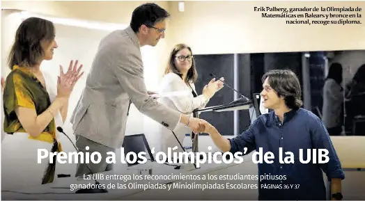 PREMIO A LOS ‘OLÍMPICOS’ DE LA UIB