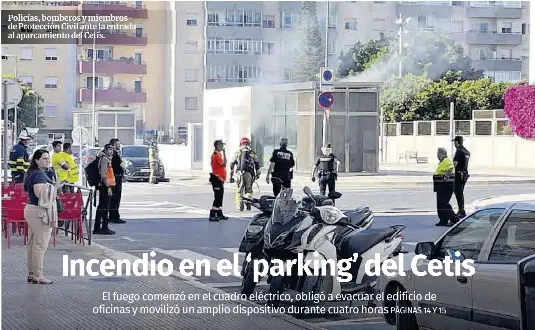 INCENDIO EN EL ‘PARKING’ DEL CETIS