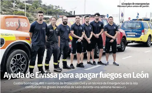 AYUDA DE EIVISSA PARA APAGAR FUEGOS EN LEÓN